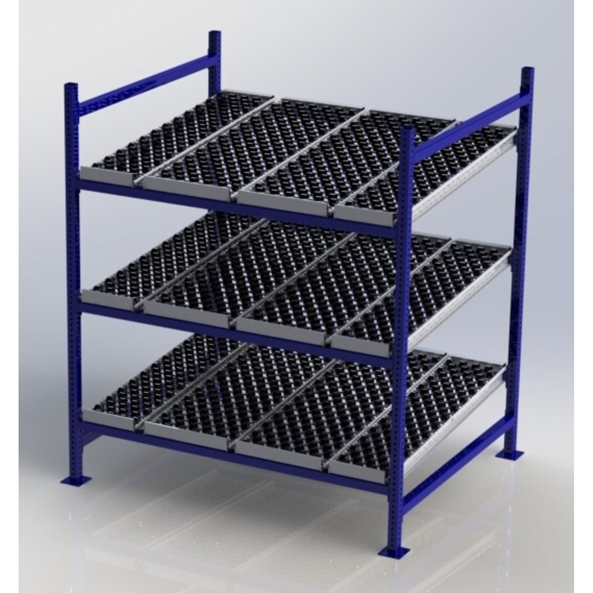 Unex, Gravity Flow Rack Starter, Overall Height 72 in, Width 60 in, Depth 48 in, Model# CF99SW60483-S
